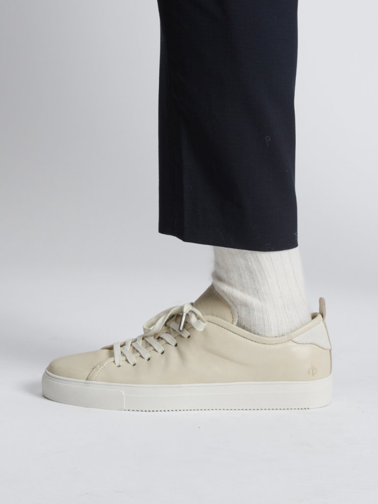 Rag & Bone New York Perry Lace-Up Leather Sneakers, Bone White, Size 8 Us /41 Eu